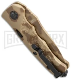 Schrade Mini Extreme Survival SC60MDT Desert Camo Automatic - Tanto Plain -Buck Knives Sales Store schrade sc60mds side cm large