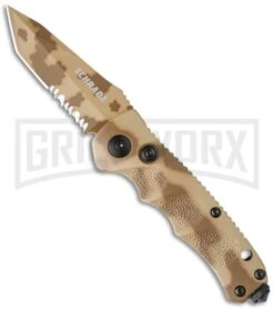 Schrade Mini Extreme Survival SC60MDTS Desert Camo Automatic - Tanto Serr