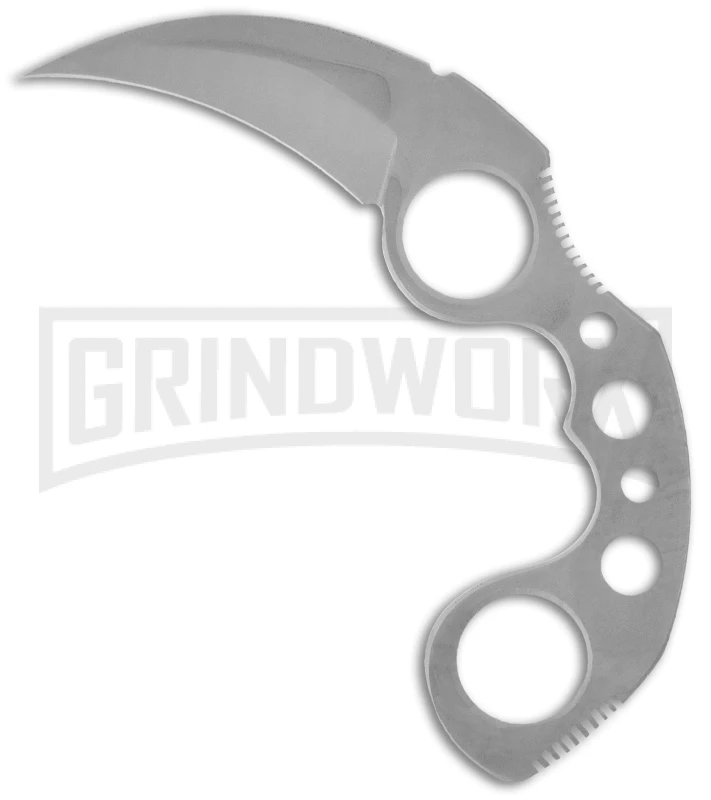 United Cutlery Silver Undercover Karambit Fixed Blade Knife - Satin Plain 1 United Cutlery Silver Undercover Karambit Fixed Blade Knife - Satin Plain