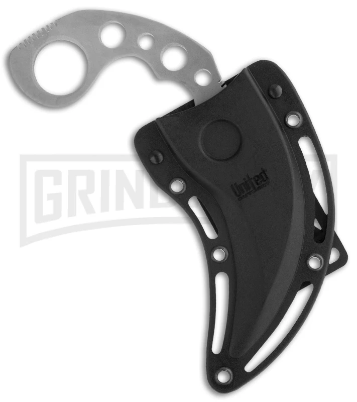 United Cutlery Silver Undercover Karambit Fixed Blade Knife - Satin Plain 2 United Cutlery Silver Undercover Karambit Fixed Blade Knife - Satin Plain - Image 2