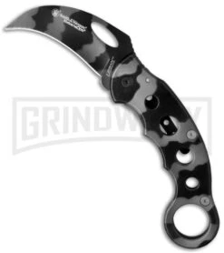 Smith & Wesson CK32C Urban Camo Karambit Folding Knife - Plain