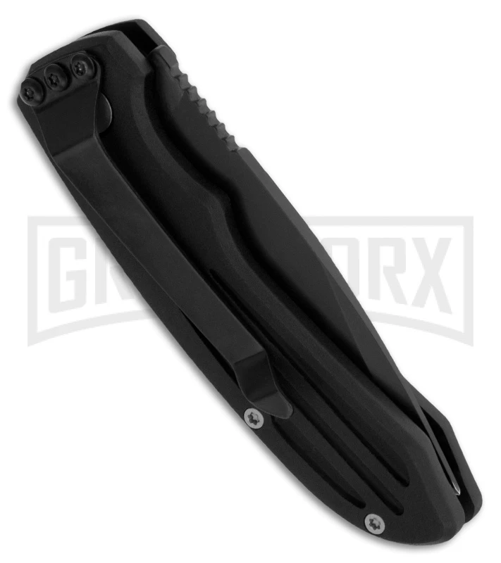 Smith & Wesson Extreme Ops Mini SW40BTS Black Automatic Knife - Tanto Black Serr 2 Smith & Wesson Extreme Ops Mini SW40BTS Black Automatic Knife - Tanto Black Serr - Image 2