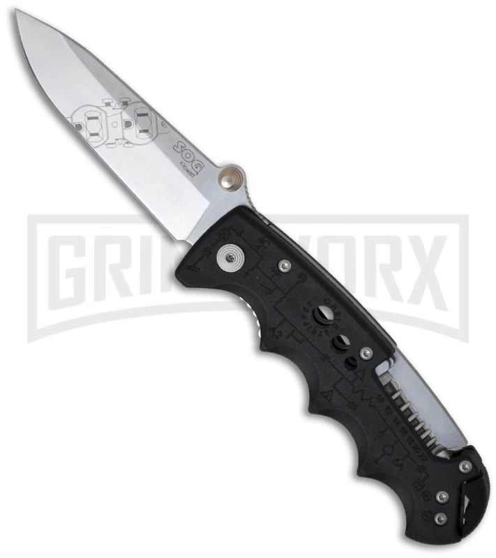 SOG Kilowatt Electrician's Folding Knife - Satin Plain 1 SOG Kilowatt Electrician's Folding Knife - Satin Plain