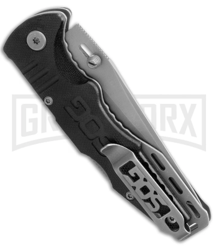SOG Salute Mini Folding Knife - Bead Blast Plain 2 SOG Salute Mini Folding Knife - Bead Blast Plain - Image 2