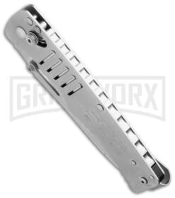 SOG Targa TG1001 Tanto Folding Knife - Satin Plain -Buck Knives Sales Store sog targa satin tg1001 bx bottom cm large