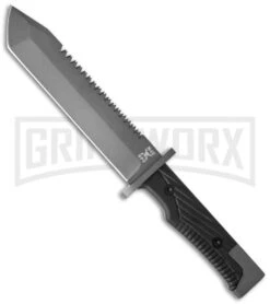 United Cutlery M48 Combat Fighter Fixed Blade Knife - Gray Plain